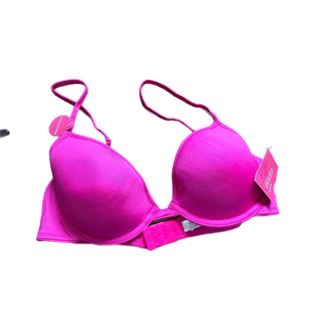 Xhilaration T-Shirt Bra Womens 34B Pink New Convertible Underwire 276896